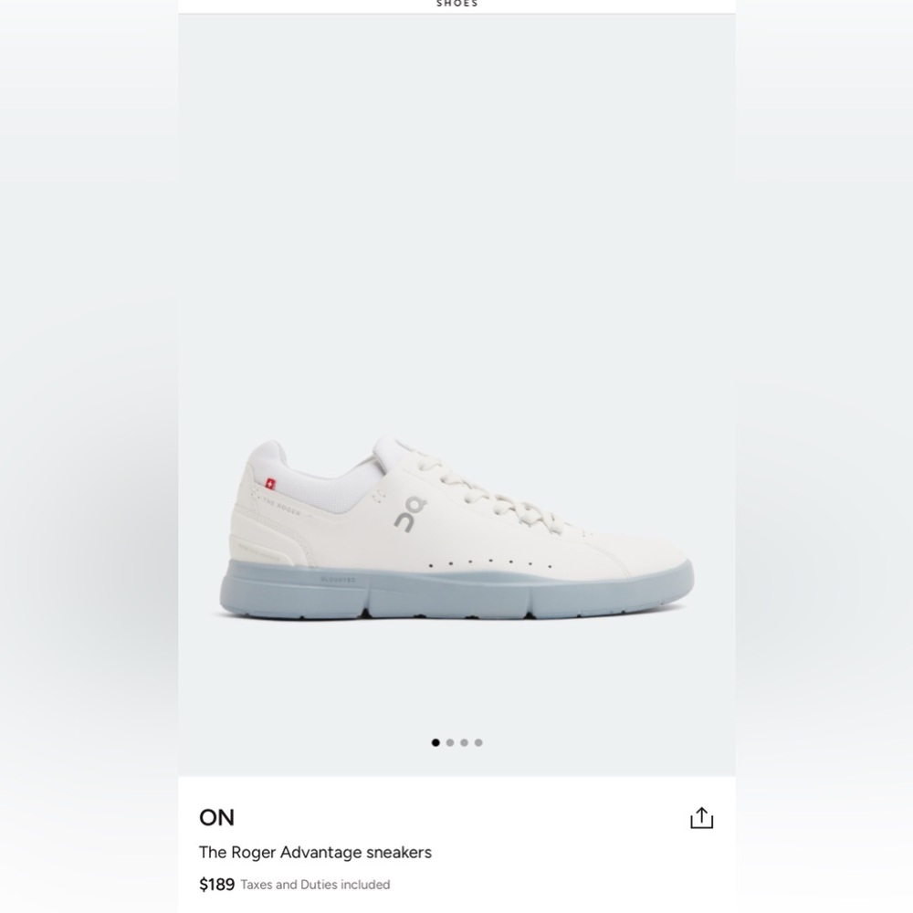 ON Roger Federer Advantage Sneakers